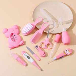 Perlengkapan Perawatan Bayi Baru Terlaris 13-Piece Paket Perawatan Bayi Baru Lahir dengan Kantong Plastik Sikat Penjepit Kuku Termometer Air Bayi Set Hadiah - Product Image 3