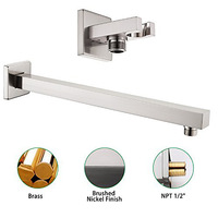 Système de douche encastré salle de bain mural luxe pluie combiné mélangeur à main nickel brossé ensemble de robinet de douche