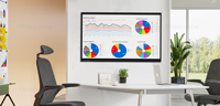 Tableau blanc interactif HISEEVIEW série DQ DLED 4K LED, écran tactile 65, 75, 86 pouces, OEM pour réunions intelligentes