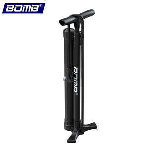 Bomba de Bicicleta de Alta Presión BOMB con Manómetro, Inflador Rápido para Neumáticos sin Cámara, 160 psi, Bomba de Piso de Aleación de Alta Resistencia para Bicicletas y Balones - Product Image 1