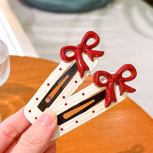 Vente flash : <span class=keywords><strong>Barrette</strong></span> à <span class=keywords><strong>cheveux</strong></span> rouge à pois pour femmes, chouchou élastique pour <span class=keywords><strong>cheveux</strong></span>, <span class=keywords><strong>barrette</strong></span> pour enfants, accessoires pour <span class=keywords><strong>cheveux</strong></span> - Product Image 4