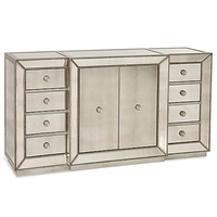 Direct fabricant salon armoire de haute qualité pas cher décoratif miroir meubles Buffet armoire Table