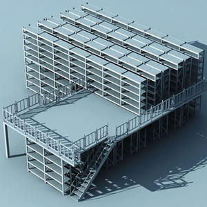 Planchers de mezzanine d'entrepôt, rayonnages de stockage, système de rayonnages robustes, plateforme de travail en acier, rayonnages de mezzanine - Product Image 2