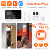 Venta Directa de Fábrica, Kit de Alarma Inteligente para el Hogar Tuya, Sistema de Alarma Antirrobo Wifi GSM para Casa con Control por Aplicación PST-WG103-4G