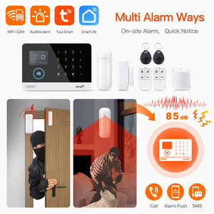 Venta Directa de Fábrica, Kit de Alarma Inteligente para el Hogar Tuya, Sistema de Alarma Antirrobo Wifi <span class=keywords><strong>GSM</strong></span> para Casa con Control por Aplicación PST-WG103-4G - Product Image 3