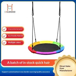 Balançoire de jardin en gel six couleurs pour enfants, balançoire suspendue ronde 900D, capacité 100 cm 500 LBS, garantie 2 ans - Product Image 2