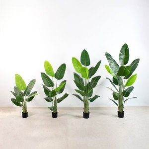 Árboles Artificiales de Plástico, Duraderos y No Tóxicos, Plantas de Palma de Viajero (Ravanela) Artificiales, Decoración, Disponibles en 120/180 cm, Plantas de Interior - Product Image 1