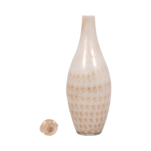 Vaso in vetro a goccia con decorazione a foglia, vaso scultoreo per fiori, per decorazioni per la casa, camera da letto, ufficio, tavolo - Product Image 5