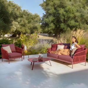 Conjunto de Muebles de Patio de Lujo Resistentes a la Intemperie con Cojines Afelpados y Estructura de Aluminio para Patio, Terraza u Hotel - Product Image 2