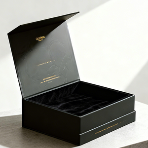 Boîte en carton rigide personnalisée avec logo imprimé, design artisanal, recyclable, aimantée, pour cadeaux d'entreprise, souvenirs, ensemble d'emballage professionnel - Product Image 6
