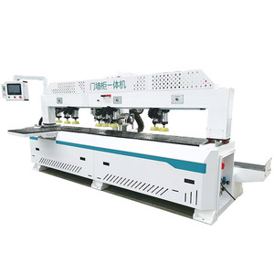 Máquina ranuradora de perforación de bisagra de orificio lateral CNC para fabricación de puertas de armarios multifuncionales 3 en 1 CNC <span class=keywords><strong>Dook</strong></span> Lock Hole Drilling Machine - Product Image 1