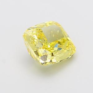 Diamant de laboratoire jaune vif fantaisie de 2,7 carats VS2 taille coussin, diamant non monté pour bijoux fins de créateur - Product Image 3