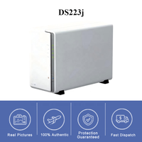 Servidor de Almacenamiento NAS Synology DS223J Original, 4 Núcleos, 1.4 GHz, DDR4, 512 MB, 2 Bahías, DiskStation, Expansión de 4 Bahías, Almacenamiento en Red
