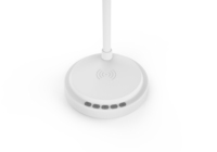 Lampe de table de lecture et d'étude LED USB illuminée, éclairage flexible, corps compact blanc pour usage intérieur, diode pour usage domestique