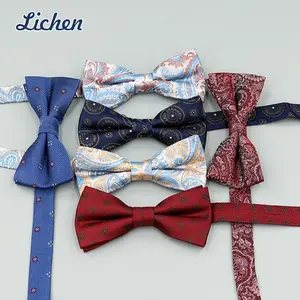 Factory Directly Provide Men Satin Bowtie Polyester More Color Sets Wholesale Bow Ties