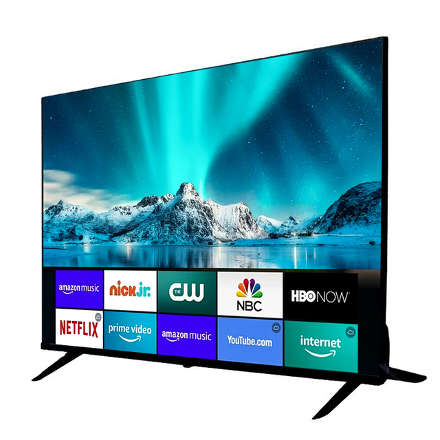 Wholesale 4K UHD WiFi Smart Television 24" -110" Full HD 1080p LED Backlight Customizable Cabinet Color OEM ODM Android OS