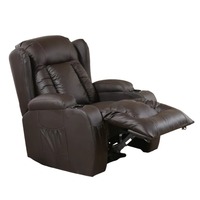Canapé inclinable en cuir avec fonction massage et chaleur, fauteuil de cinéma, mobilier de salon