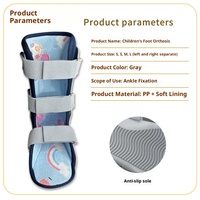 Attelle de cheville et de mollet LB pour enfants, support de remplacement de la chaussure de plâtre, attelle de marche pour membre inférieur en polyester