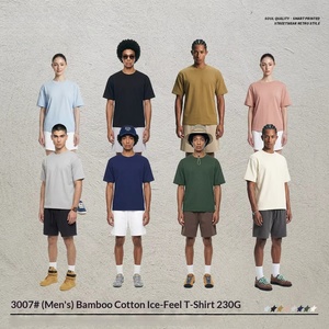 Camiseta Personalizada de Bambú y Algodón con Sensación de Frescura, Antibacteriana, que Absorbe la Humedad, Transpirable, 230g, Color Sólido - Product Image 2