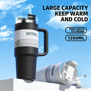 Gobelet isotherme en acier inoxydable de grande capacité 40 oz pour voiture |   Gobelet isotherme personnalisable pour les voyages - Product Image 2