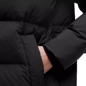 Manteau long noir chaud pour femmes, fabrication OEM, logo personnalisé, nouvelle arrivée, haute qualité, prix bas, tendance - Product Image 3