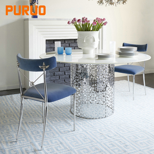 Chaises de banquet confortables en cuir PU orange ignifuge Puruo pour événements, mariages, décoration d'hôtel, vente en gros - Product Image 4