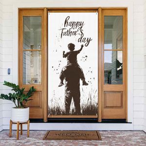 Cubierta de Puerta Personalizable para el Día del <span class=keywords><strong>Padre</strong></span>, con Tema de Superman, Banner para Puerta con el Mejor Papá del Mundo, Banderas Colgantes para Jardín - Product Image 4