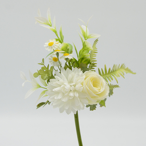 Bouquet di Fiori Artificiali di <span class=keywords><strong>Primula</strong></span> e Rosa per Decorazioni di Matrimoni, Feste, Scuole e Hotel - Product Image 1