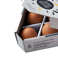 Boîte triangulaire en carton ondulé personnalisée pour œufs, agriculture, boîte cadeau pliable, boîtes d'expédition, impression personnalisée, papier épais écologique