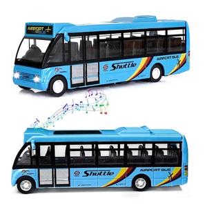 โมเดลรถรับส่ง1/32ตามความต้องการโมเดลรถบัสของเล่นรถโรงเรียนสนามบินรถรับส่งโมเดลรถบัสของเล่นสำหรับเด็ก - Product Image 2