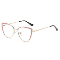 Lunettes de vue tendance 2026 avec logo personnalisé, lunettes de myopie bon marché, lunettes de soleil œil de chat, lunettes de protection contre la lumière bleue, monture de lunettes de créateur