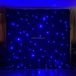 خلفية ليد 10 قدم × 10 قدم خلفية لسماء المسرح ستارة نجمة زرقاء وبيضاء لحفلات الزفاف الفرقة دي جي الحدث المعرض المسرحي - Product Image 3