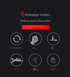 電気加熱ウエストマッサージベルトグラフェン加熱腰椎ブレース背中の痛み - Product Image 4