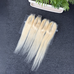 ผมแท้บราซิล 100% แบบ HD Lace Closure ขนาด 2x6 นิ้ว และ 4x4 นิ้ว 5x5 นิ้ว สีบลอนด์ตรง เรียบเนียน ไม่พันกัน - Product Image 3