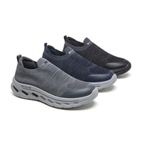 Chaussures de marche décontractées pour hommes en tissu respirant, légères, sans lacets, type chaussettes, pour usage quotidien, vente en gros