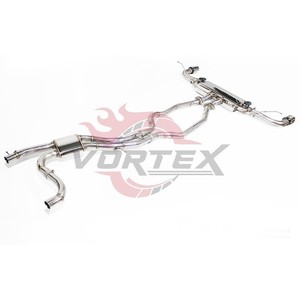 SS304 Vortex valvetronic catback Exhaust สำหรับ Audi Q7 4L 3.0T 3.6L ระบบท่อไอเสียประสิทธิภาพ2005-2015พร้อมวาล์วระยะไกลคู่ - Product Image 4