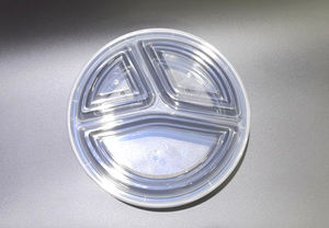 Conteneur alimentaire jetable en plastique PP empilable à 3 compartiments HACAMY avec couvercle hermétique, conçu pour la préparation des repas - Product Image 6