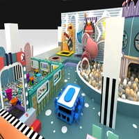 Château de jeu personnalisé pour enfants, structure de jeu en aluminium avec toboggan, aire de jeux intérieure souple pour tout-petits, non gonflable, usage commercial, haute qualité