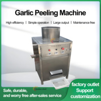 Machine à éplucher l'ail automatique à haut rendement commercial pour l'oignon et l'ail, acier inoxydable 201, 220/380V, fonctionnement facile