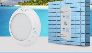 Fábrica IP68 Impermeable Led Sumergible Luz subacuática Resina Relleno de color Smart PC Luces de piscina - Product Image 5