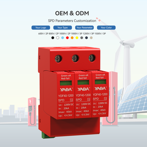 Yada อุปกรณ์ป้องกันไฟกระชาก3P 20KA-40kA 1000V 1200V ได้รับการรับรองจาก CE CB CB - Product Image 5