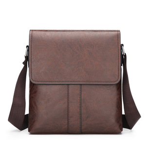 Bestseller PU-Leder Herren Umhängetasche Großhandel Individuelles Logo Schultertasche Messenger-Tasche für Geschäftsmänner - Product Image 1
