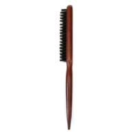 Brosse à cheveux en poils de sanglier pour femmes peigne arrière lisse avec choix de queue de rat pour la coupe des cheveux utilisée pour le contrôle des bords