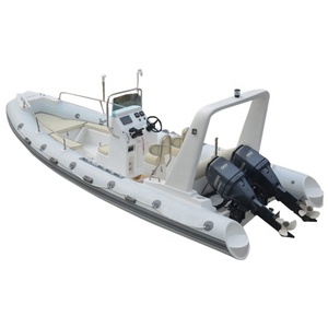 Yate Inflable Orca Hypalon de 22 pies con Casco de Fibra de Vidrio 680 para Diversión Familiar - Product Image 3