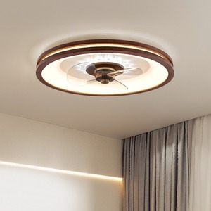 Ventilador de Techo con Luz, Estilo Moderno <span class=keywords><strong>2021</strong></span>, Lámpara de Madera de Nogal para Dormitorio, Comedor, Hogar - Product Image 4