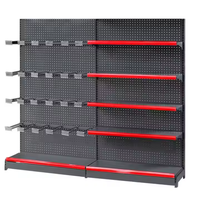 Étagères métalliques de gondole de supports d'affichage pour des supports de magasin étagères de magasin d'épicerie au détail étagères de supermarché résistantes