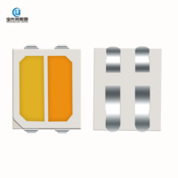 LED SMD 2835 dengan Suhu Warna Ganda Putih Hangat dan Putih Dingin Desain Cangkir Horizontal Ra80 Sudut Pandang 120