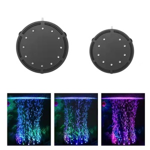Luz colorida e função de bolhas de ar adicionam oxigênio ao tanque de peixes, aquário de plástico para aquicultura. - Product Image 3