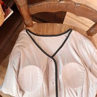 Vente en gros d'usine/OEM [3218 avec coussin de poitrine] Robe de maternité post-partum en modal pour l'automne/hiver, pour l'allaitement