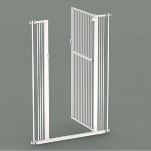 ประตูรั้วเหล็ก PET ยาว1.5เมตรการแยกแมวในร่มแบบไม่ต้องเจาะแบบทันสมัยสำหรับสุนัขแมว - Product Image 2